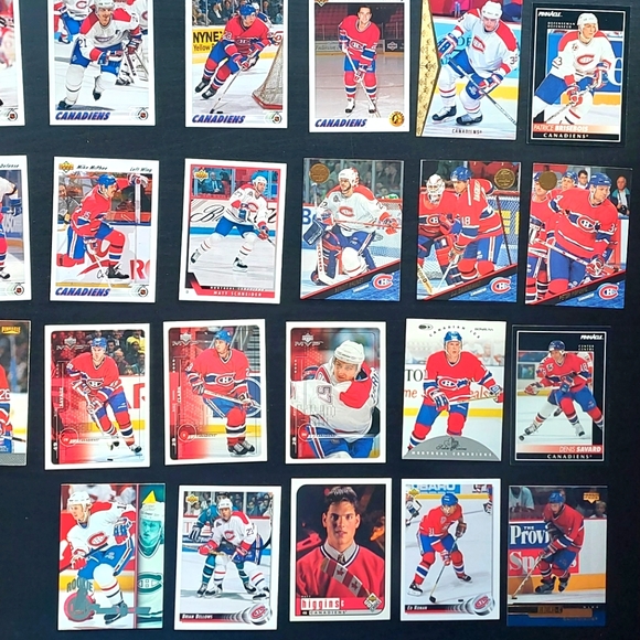 30+ Montréal Canadiens Hockey Cards from the 90's From Various Sets! - Picture 3 of 3